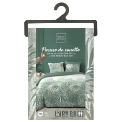 Douceur D'Intérieur Housse de couette 240x220 + 2 taies NYMEA 100% coton 57fils