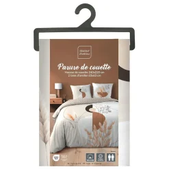 Douceur D'Intérieur Housse de couette 240x220 + 2 taies PAMPA 100% coton Outlet