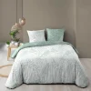 Douceur D'Intérieur Housse de couette 260x240 + 2 taies CASSIA sauge 100% coton