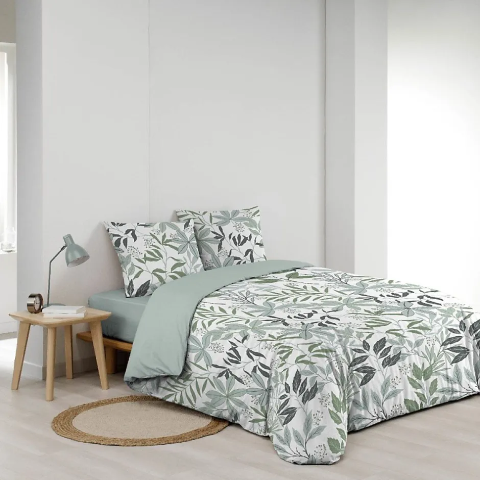 Douceur D'Intérieur Housse de couette 240x220 + 2 taies VOLTINE 100% coton
