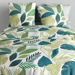 Atelier Du Coton Housse de couette 240x220 + 2 taies en coton 57 fils