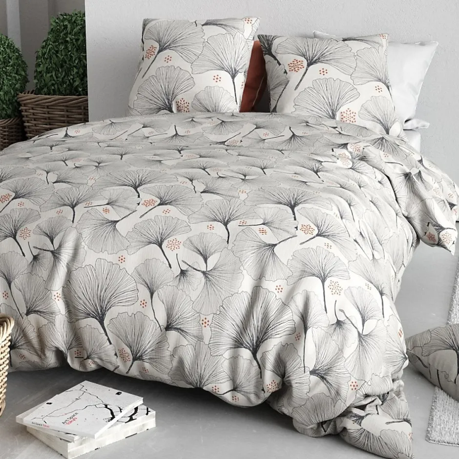 Atelier Du Coton Housse de couette 240x220 + 2 taies en coton 57 fils Online