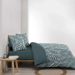 Douceur D'Intérieur Housse de couette 240x220 + 2 taies 100% coton 57fils