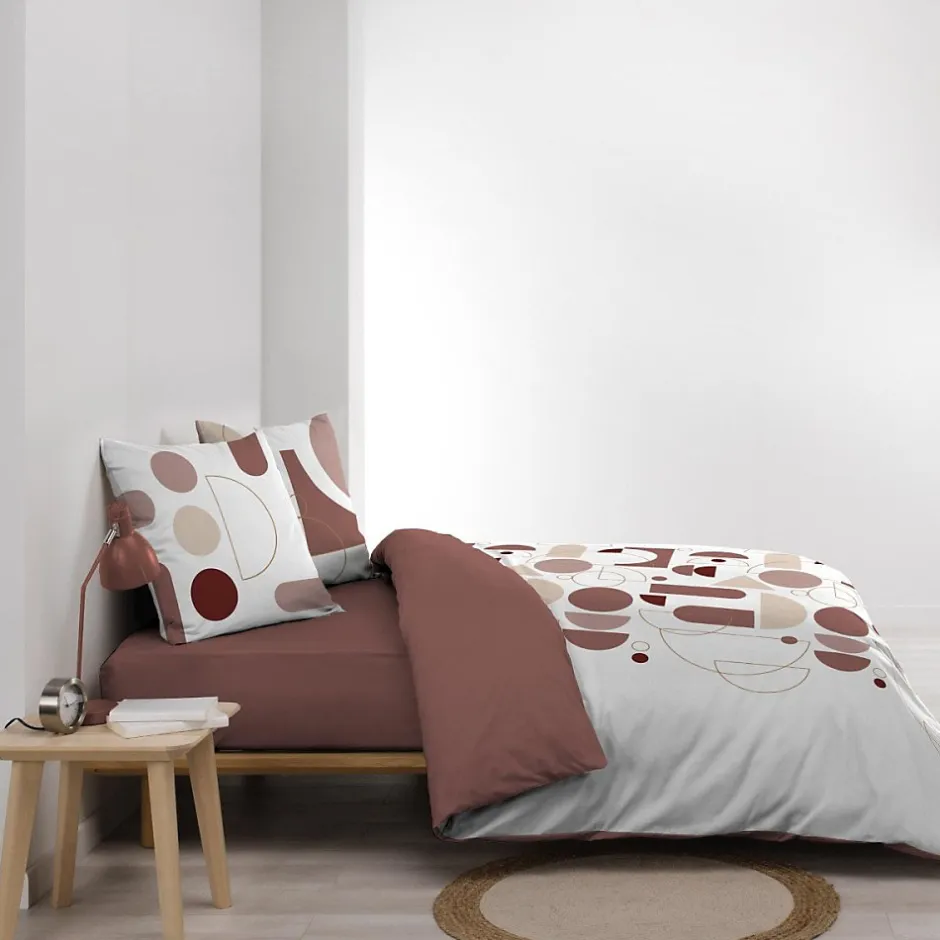 Douceur D'Intérieur Housse de couette 240x220 + 2 taies CHILIPOP ROSE 100% coton Online