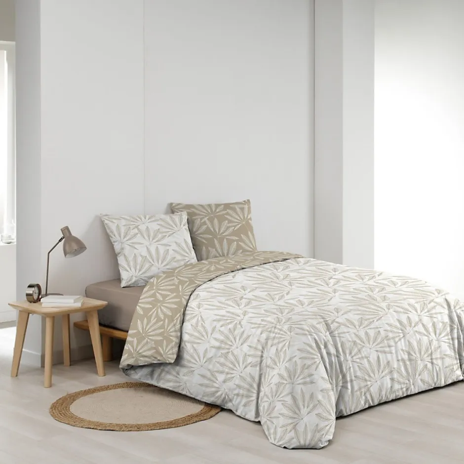 Douceur D'Intérieur Housse de couette 260x240 + 2 taies MALIA 100% coton Discount