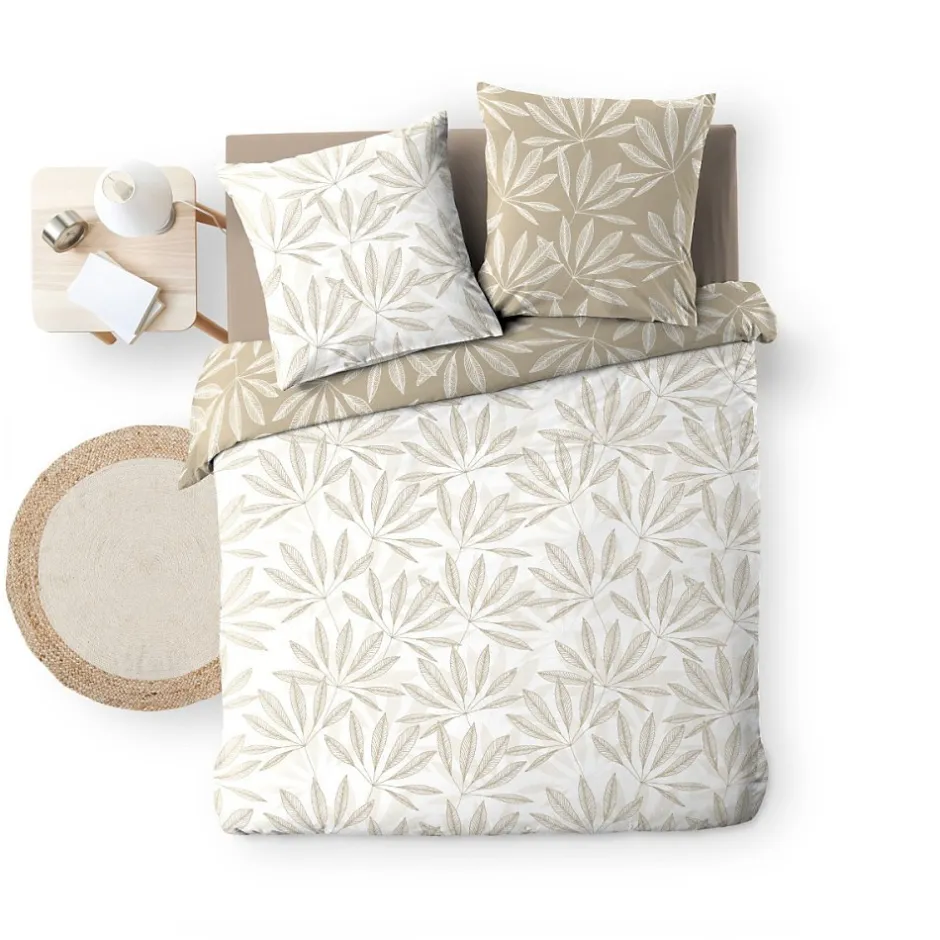 Douceur D'Intérieur Housse de couette 260x240 + 2 taies MALIA 100% coton Discount