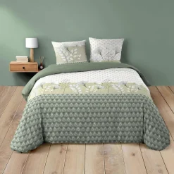 Douceur D'Intérieur Housse de couette 240x220 + 2 taies POETINE 100% coton