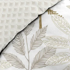 Douceur D'Intérieur Housse de couette 240x220 + 2 taies RAONI 100% coton 57fils New