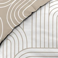 Douceur D'Intérieur Housse de couette 240x220 + 2 taies GEOMETRIQUE 100% coton 57fils Online