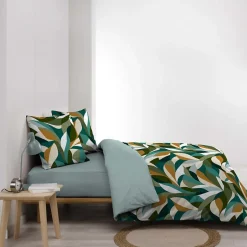Douceur D'Intérieur Housse de couette 240x220 + 2 taies 100% coton