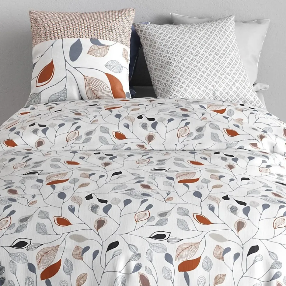Atelier Du Coton Housse de couette 240x220 + 2 taies en coton 57 fils Discount