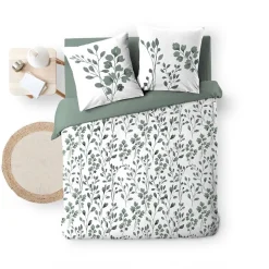 Douceur D'Intérieur Housse de couette 240x220 + 2 taies 100% coton 57fils Sale