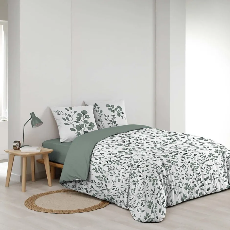 Douceur D'Intérieur Housse de couette 240x220 + 2 taies 100% coton 57fils Sale