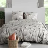 Atelier Du Coton Housse de couette 260x240 + 2 taies en coton 57 fils