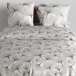 Atelier Du Coton Housse de couette 260x240 + 2 taies en coton 57 fils
