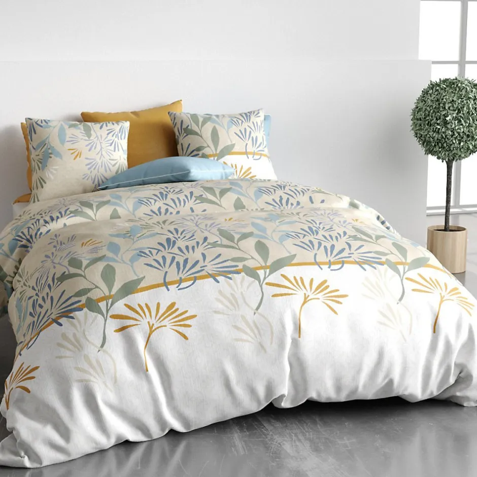 Atelier Du Coton Housse de couette 240x220 AGIL + 2 taies coton 57 fils
