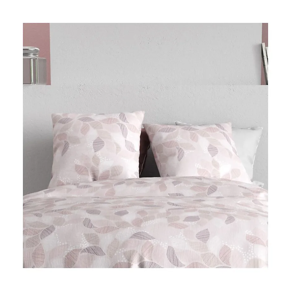 Atelier Du Coton Housse de couette 260x240 ALIX + 2 taies coton 57 fils Best