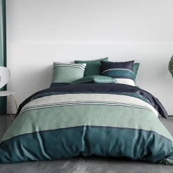 Atelier Du Coton Housse de couette 260x240 ANTIKA + 2 taies coton 57 fils Outlet