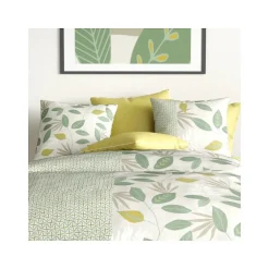 Atelier Du Coton Housse de couette 240x220 ARECA + 2 taies coton 57 fils