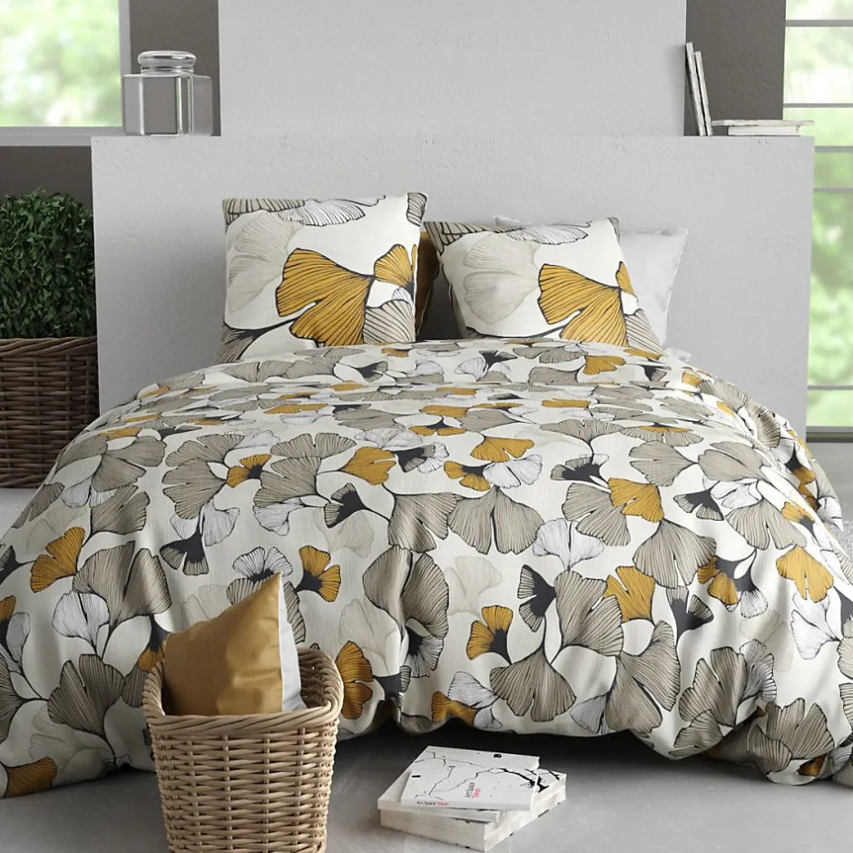 Atelier Du Coton Housse de couette 240x220 AROM + 2 taies coton 57 fils Sale