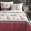 STOF Housse de couette 240x220 BAUGES + 2 taies coton 57 fils Sale