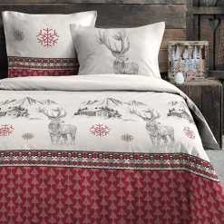 STOF Housse de couette 240x220 BAUGES + 2 taies coton 57 fils Sale