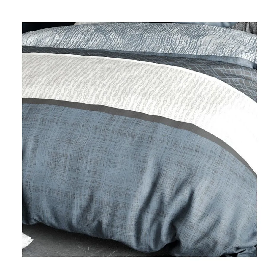 Atelier Du Coton Housse de couette 260x240 BREHAT + 2 taies coton 57 fils