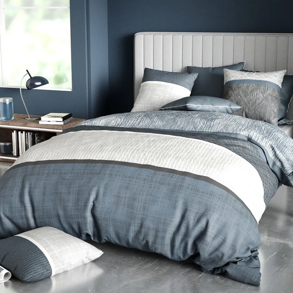 Atelier Du Coton Housse de couette 260x240 BREHAT + 2 taies coton 57 fils