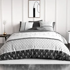 Atelier Du Coton Housse de couette 240x220 Casta + 2 taies coton 57 fils