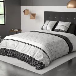 Atelier Du Coton Housse de couette 240x220 Casta + 2 taies coton 57 fils