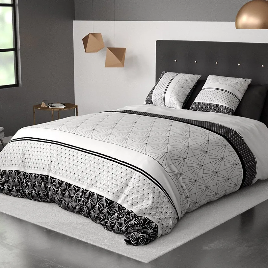 Atelier Du Coton Housse de couette 240x220 Casta + 2 taies coton 57 fils