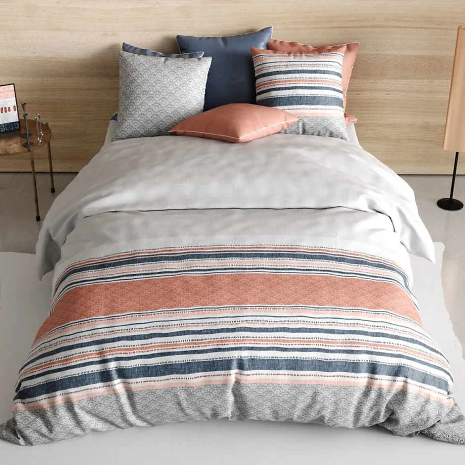 Atelier Du Coton Housse de couette 240x220 CHAKRA + 2 taies coton 57 fils Clearance