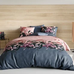 Housse De Rêve Housse de couette 240x260 cm + 2 taies d'oreiller 63x63 cm coton flora Online