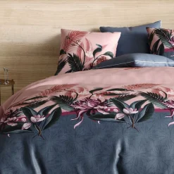 Housse De Rêve Housse de couette 240x260 cm + 2 taies d'oreiller 63x63 cm coton flora Online