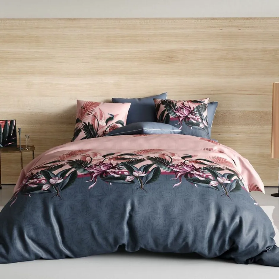 Housse De Rêve Housse de couette 220x240 cm + 2 taies d'oreiller 63x63 cm coton flora