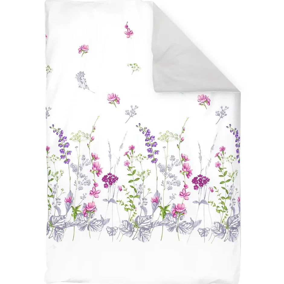 Linnea Housse de couette 140x200 cm coton PRETTY blanc