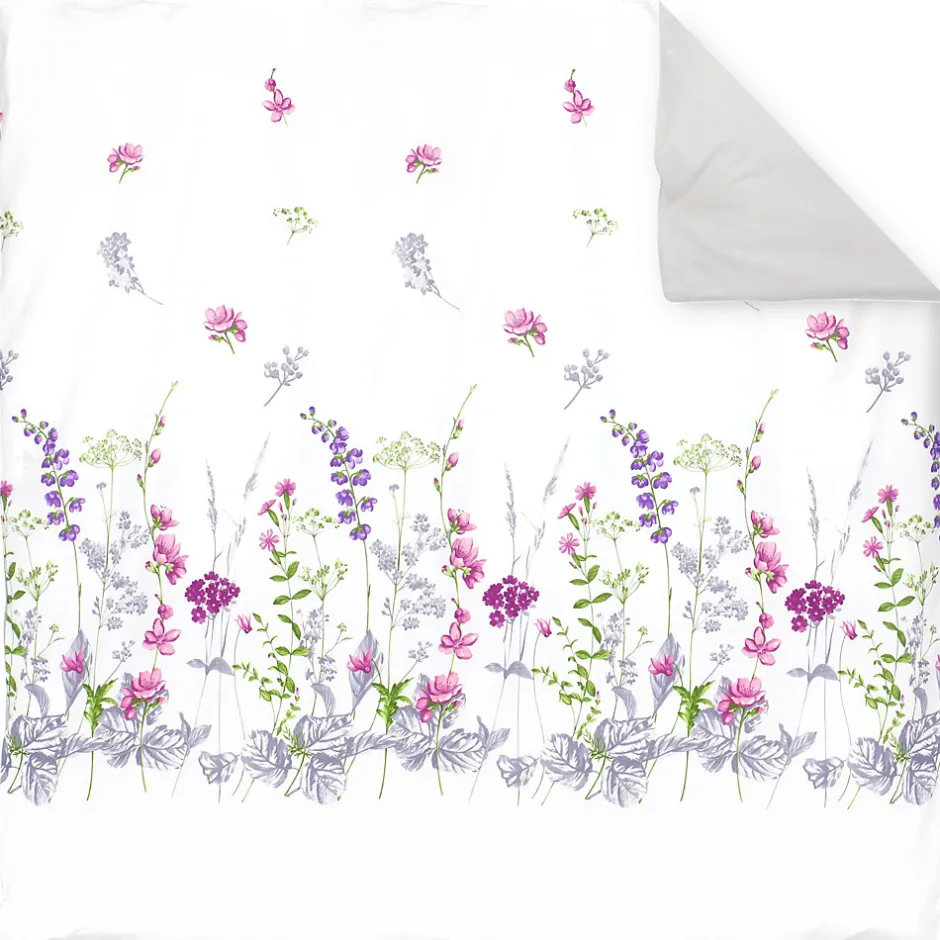 Linnea Housse de couette 200x200 cm coton PRETTY blanc