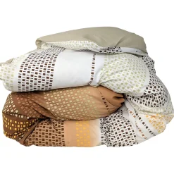 Linnea Housse de couette 280x240 cm coton NIAGARA marron Châtaigne