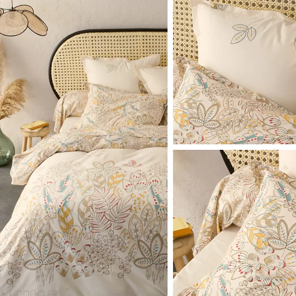Linnea Housse de couette 260x240 cm coton OKY écru Naturel Hot