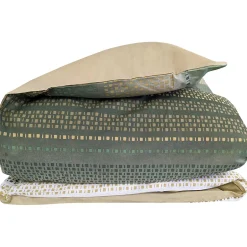 Linnea Housse de couette 260x240 cm coton NIAGARA vert Kaki