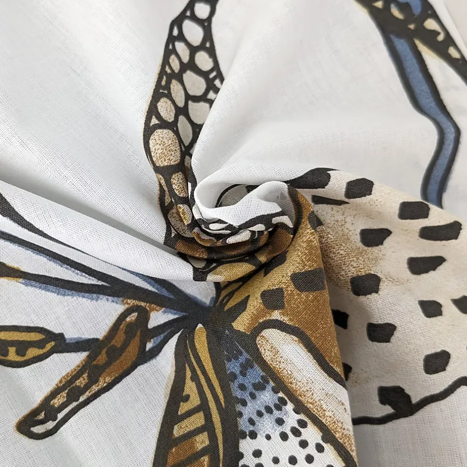 Linnea Housse de couette 260x240 cm en coton PÉNÉLOPE beige Silice Hot