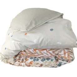 Linnea Housse de couette 280x240 cm en coton ÉVASION pêche écru Outlet