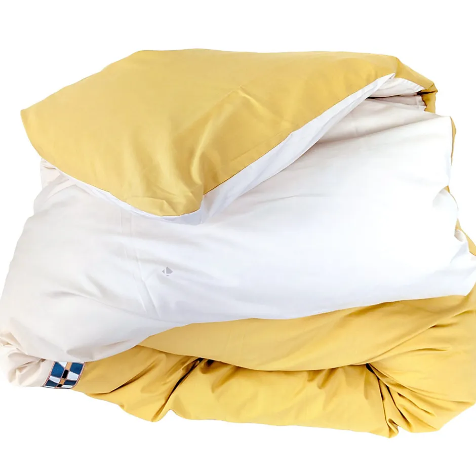 Linnea Housse de couette 280x240 cm en percale coton ROMY Ambre
