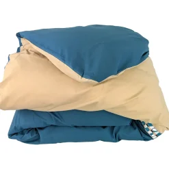 Linnea Housse de couette 200x200 cm en percale de coton LINOA bleu cobalt