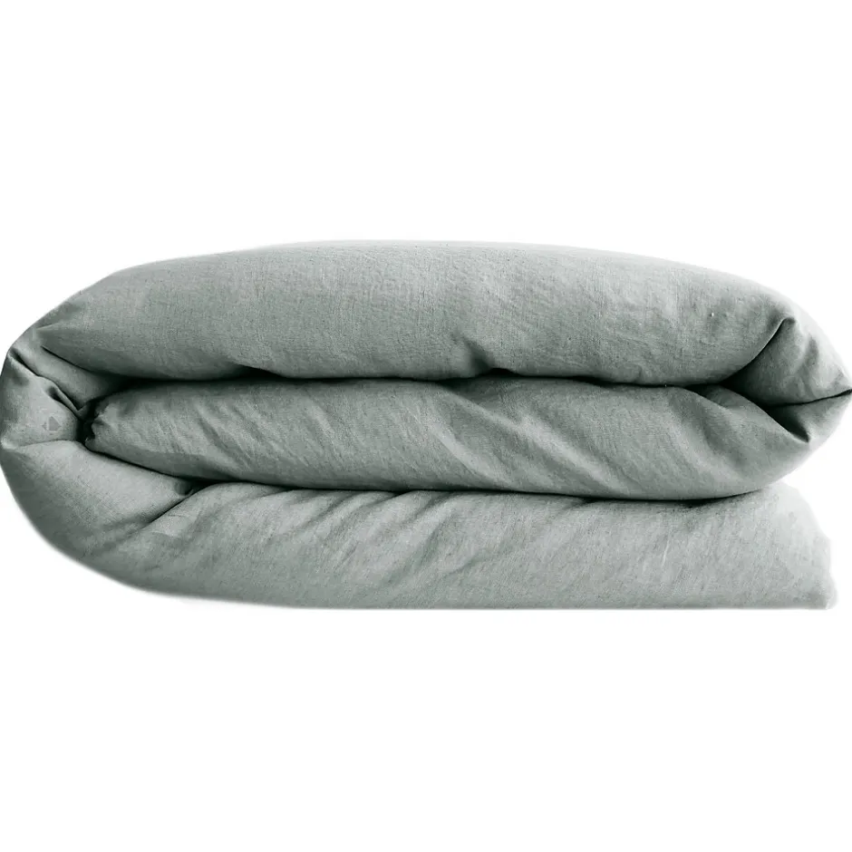 Linnea Housse de couette 260X240 cm lin lavé SONATE vert Lichen