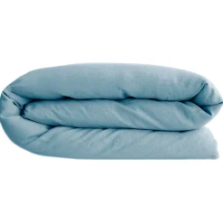 Linnea Housse de couette 260X240 cm lin lavé SONATE bleu Topaze