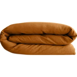 Linnea Housse de couette 240x220 cm lin lavé SONATE orange Terre cuite