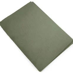 Linnea Housse de couette 260x240 cm mousseline de coton MILOS vert mousse