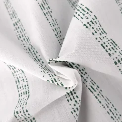 Linnea Housse de couette 140x200 cm percale coton GABY vert Kaki Clearance