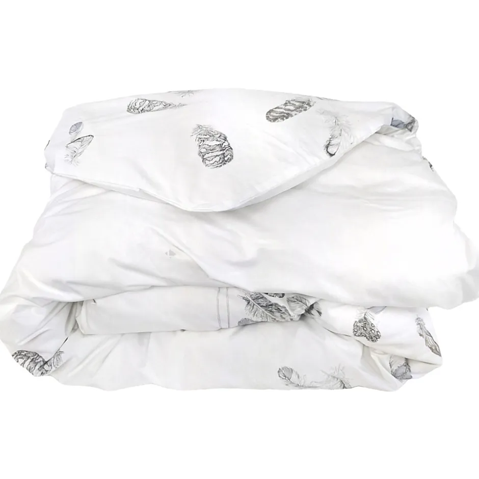 Linnea Housse de couette 260x240 cm Percale pur coton PLUMES